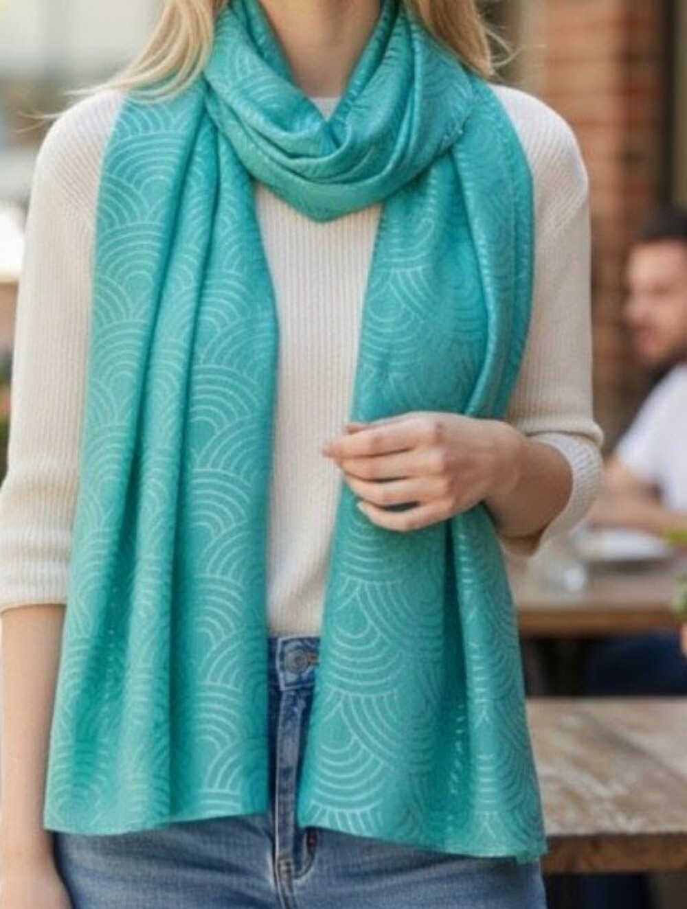 Kurt Geiger Metic Rainbow Oblong Scarf